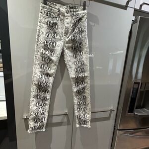 Zara Woman Premium Denim Snake Print